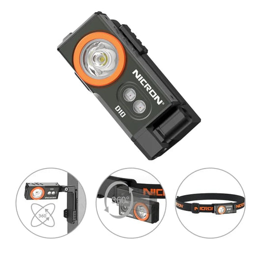 🏆35K+ SOLD!🔥NICRON D10 EDC Flashlight Rechargeable