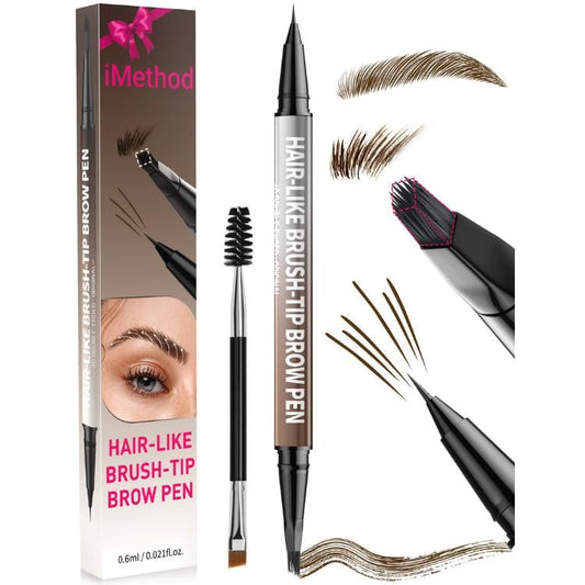 Waterproof 4D Brow Pen – Dual-Ended for Microblading Effect & Eyeliner