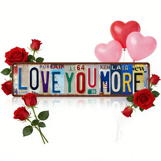 🔥Last Day SALE 50% OFF-❤️ Love You More Vintage Wall Sign