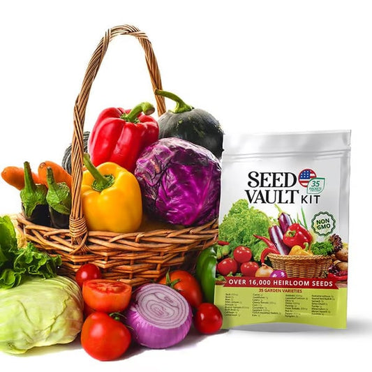 🚨 Grow Your Own Organic Veggies At Home | 35-Variety Amara Seed Vault Kit-wsm🥦🥬🫑🌽🥔