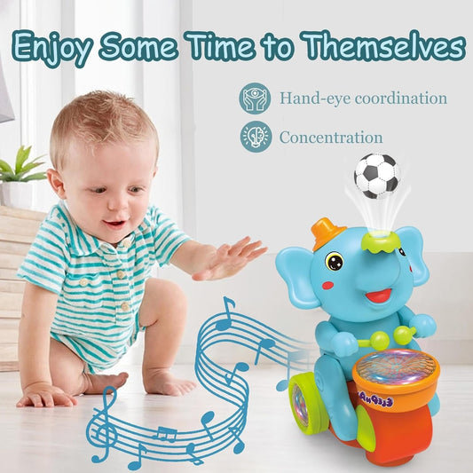 🔥LAST DAY 49% OFF🔥Elephant Musical Crawling Toy with Lights