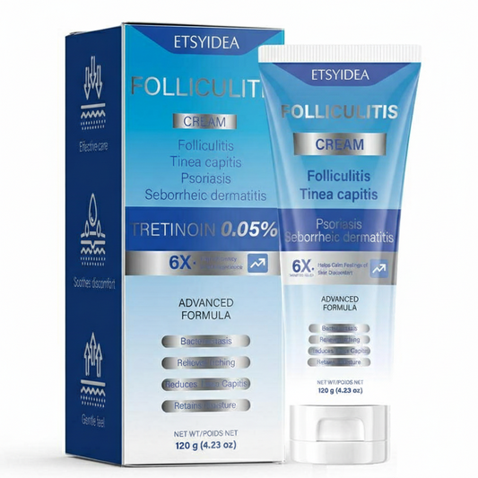 ETSYIDEA Folliculitis Soothing Treatment Cream 120g - Organic Soothing Cream for Scalp Face & Body - Effective Relief from Folliculitis with Advanced Formula