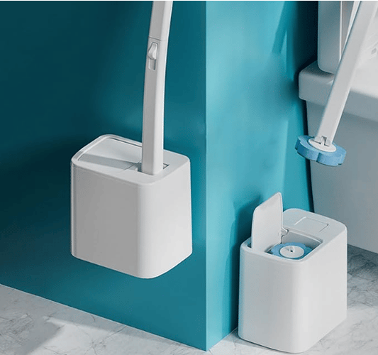 🔥Hot Sale-49% OFF  🧹Disposable Toilet Brush Holder Set with 6 Refill Brushes – Hygienic, Easy & Fresh 🧼✨ Bathroom Cleaning Made Simple!🚽