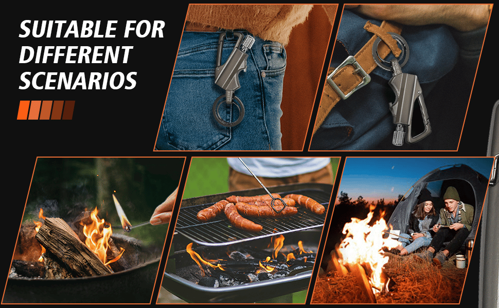 🔥Hot Sale 49% OFF🎁Permanent Match Infinity Lighter with Multitool Keychain Bottle Opener