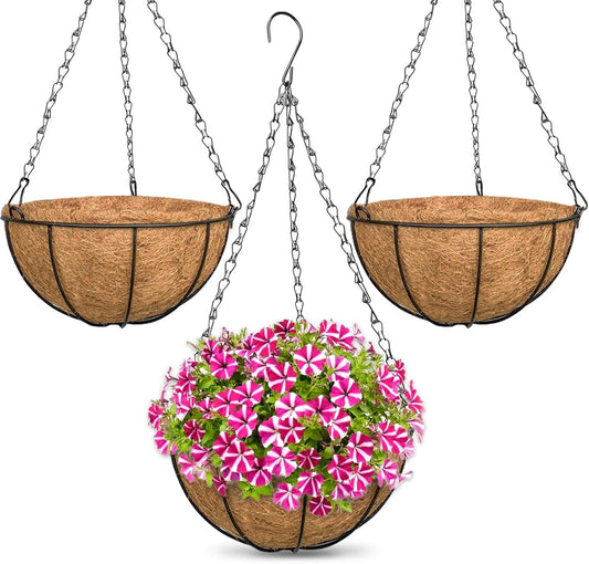 2 Packs Metal Hanging Baskets