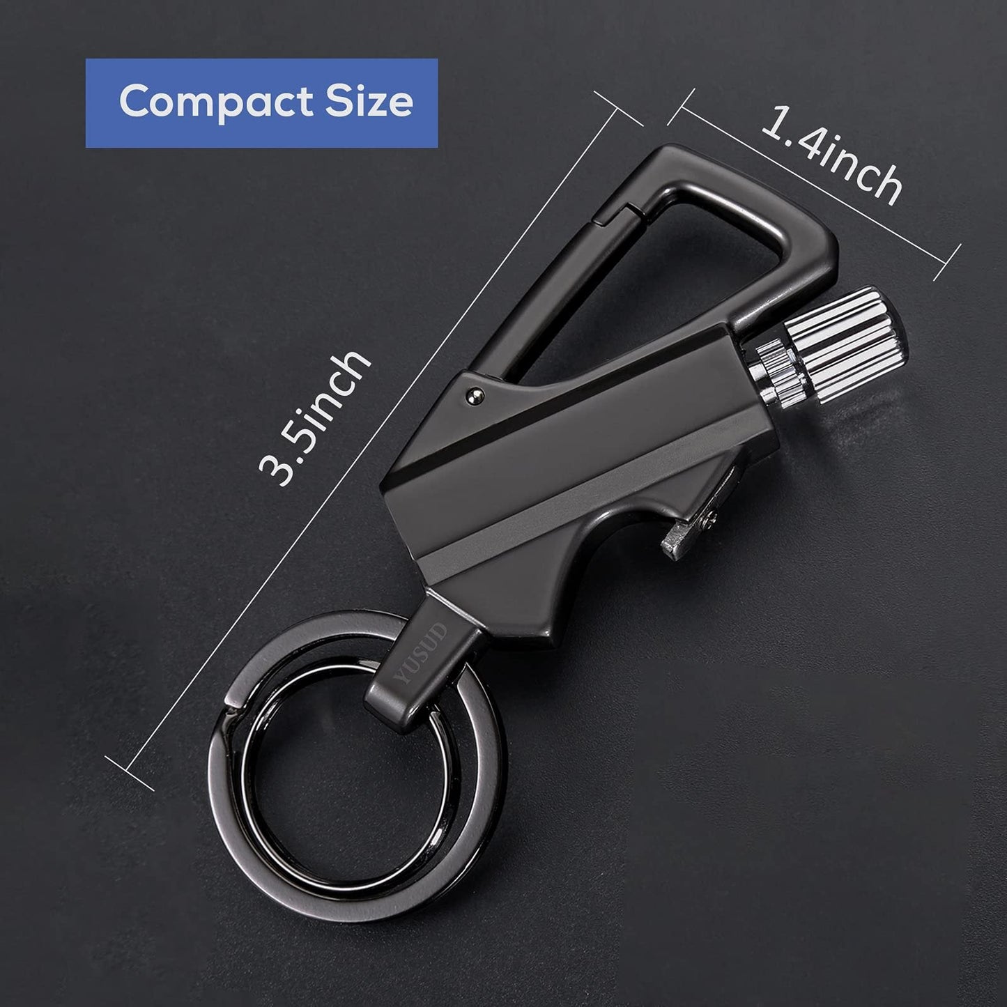 🔥Hot Sale 49% OFF🎁Permanent Match Infinity Lighter with Multitool Keychain Bottle Opener